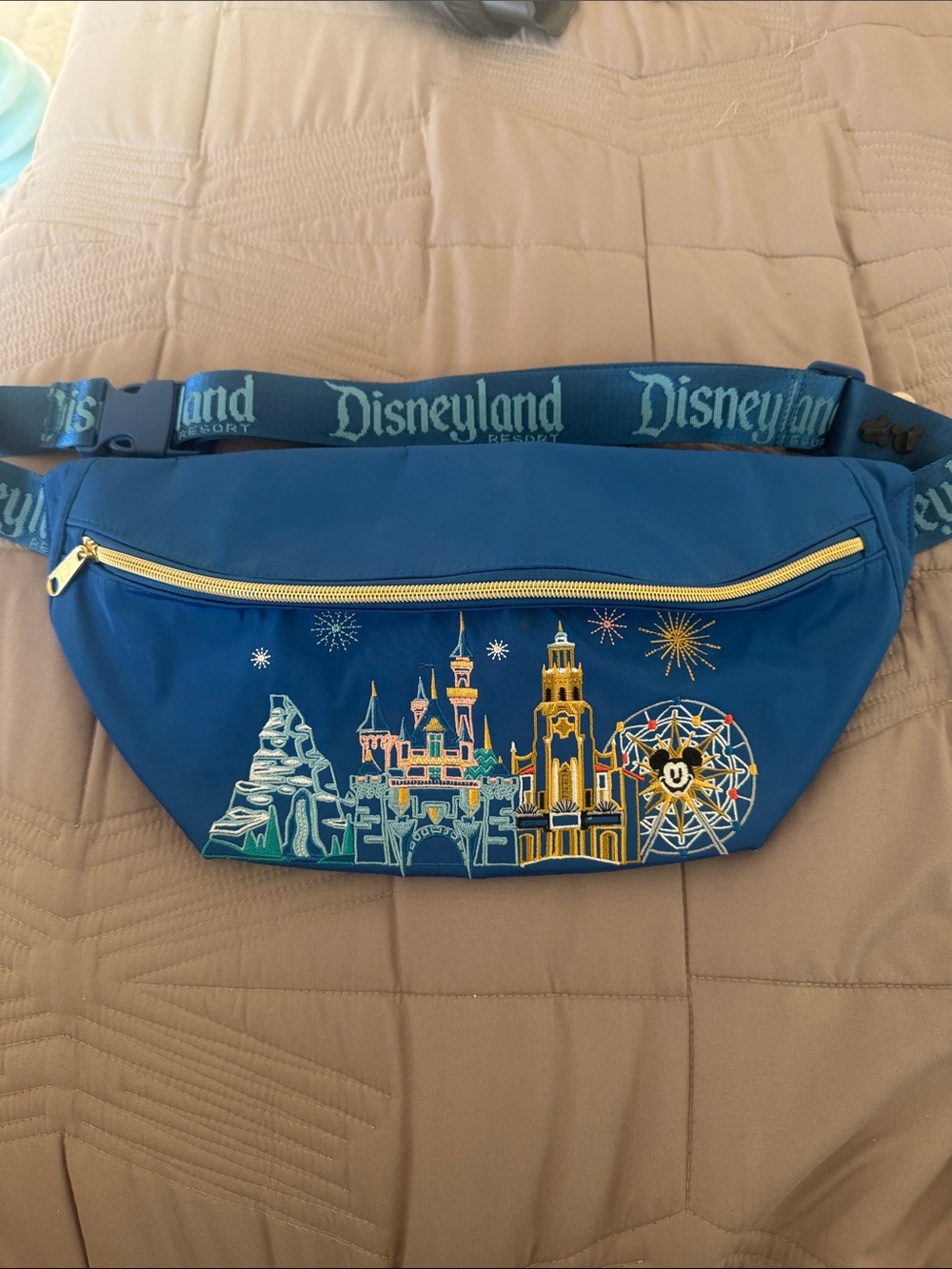Disneyland Blue Park Skyline Fanny Pack